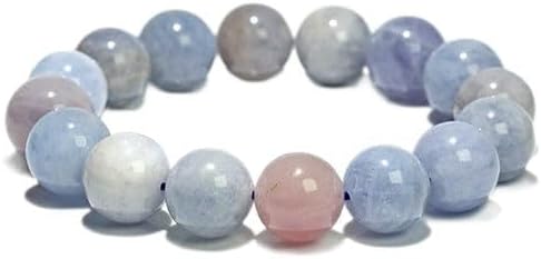 約13mm マダガスカル産 ブルーローズクォーツ ブレスレット〔 天然石